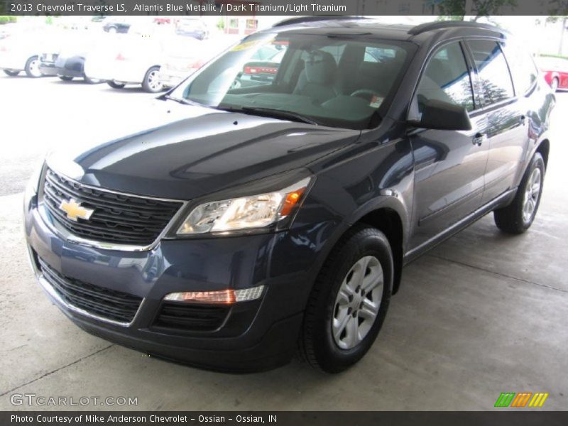 Atlantis Blue Metallic / Dark Titanium/Light Titanium 2013 Chevrolet Traverse LS