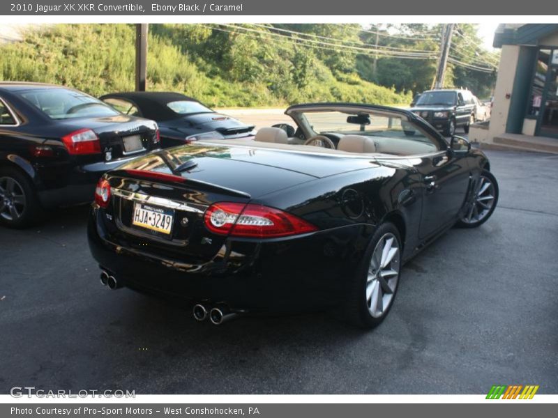 Ebony Black / Caramel 2010 Jaguar XK XKR Convertible