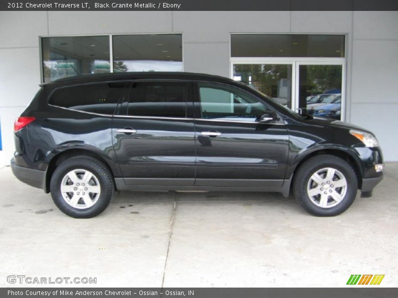 Black Granite Metallic / Ebony 2012 Chevrolet Traverse LT