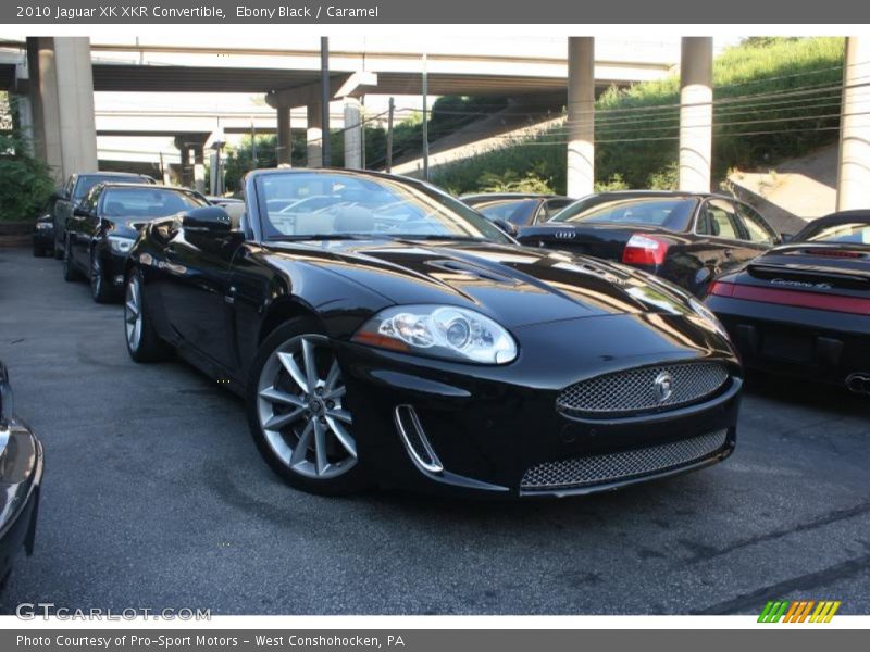 Ebony Black / Caramel 2010 Jaguar XK XKR Convertible