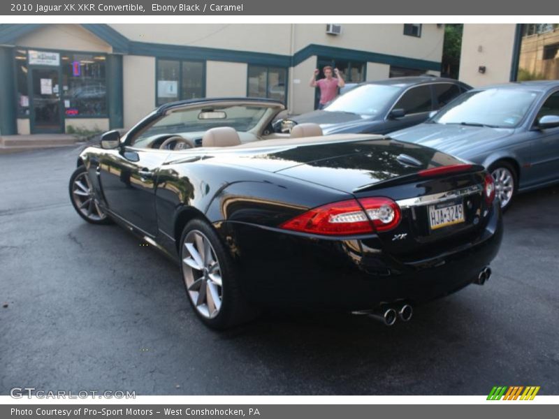 Ebony Black / Caramel 2010 Jaguar XK XKR Convertible