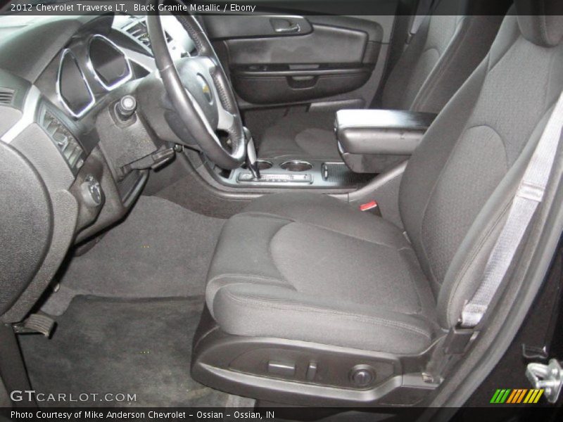 Black Granite Metallic / Ebony 2012 Chevrolet Traverse LT