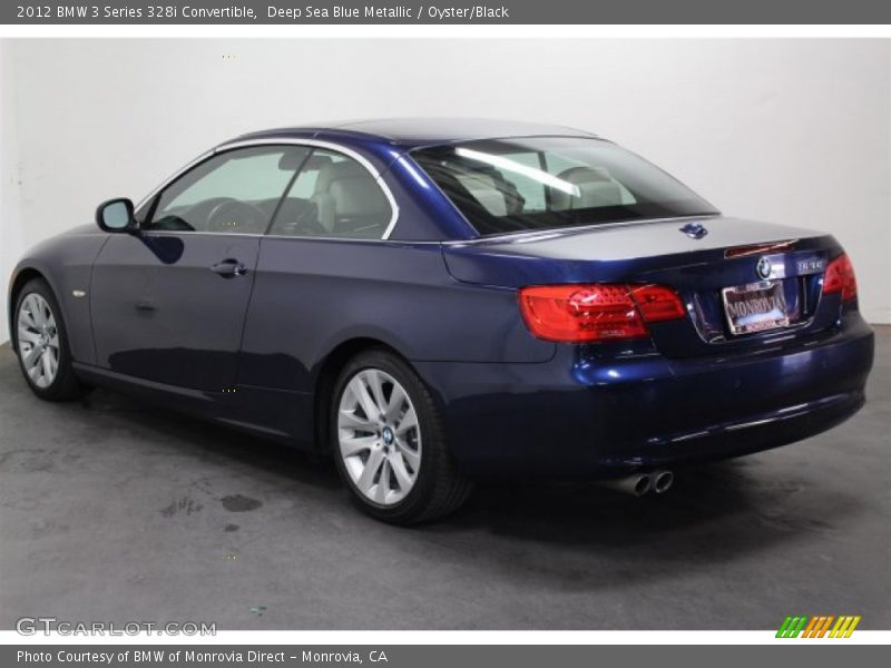 Deep Sea Blue Metallic / Oyster/Black 2012 BMW 3 Series 328i Convertible