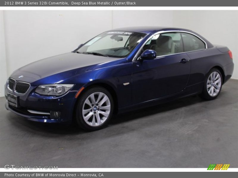 Deep Sea Blue Metallic / Oyster/Black 2012 BMW 3 Series 328i Convertible