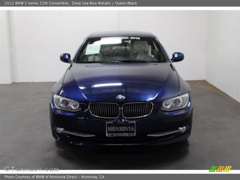 Deep Sea Blue Metallic / Oyster/Black 2012 BMW 3 Series 328i Convertible