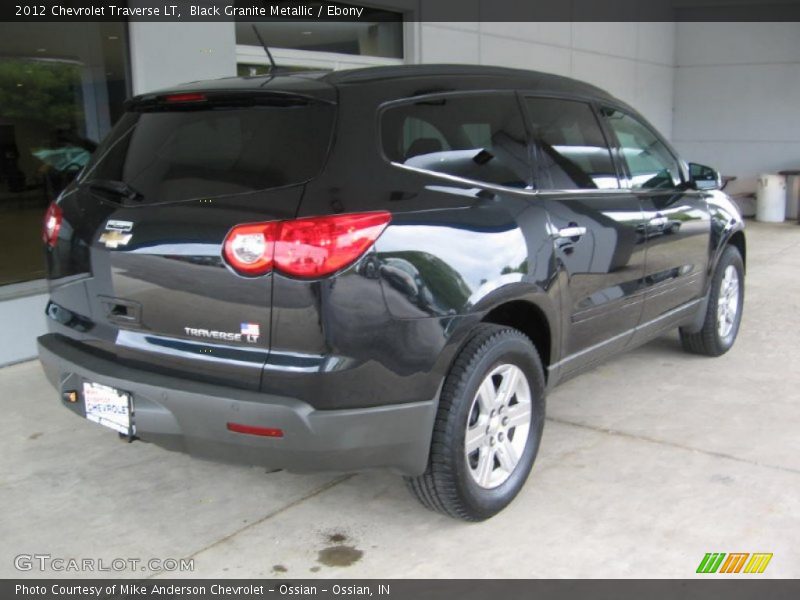 Black Granite Metallic / Ebony 2012 Chevrolet Traverse LT