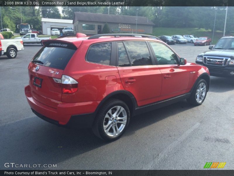 Crimson Red / Sand Beige/Black Nevada Leather 2008 BMW X3 3.0si