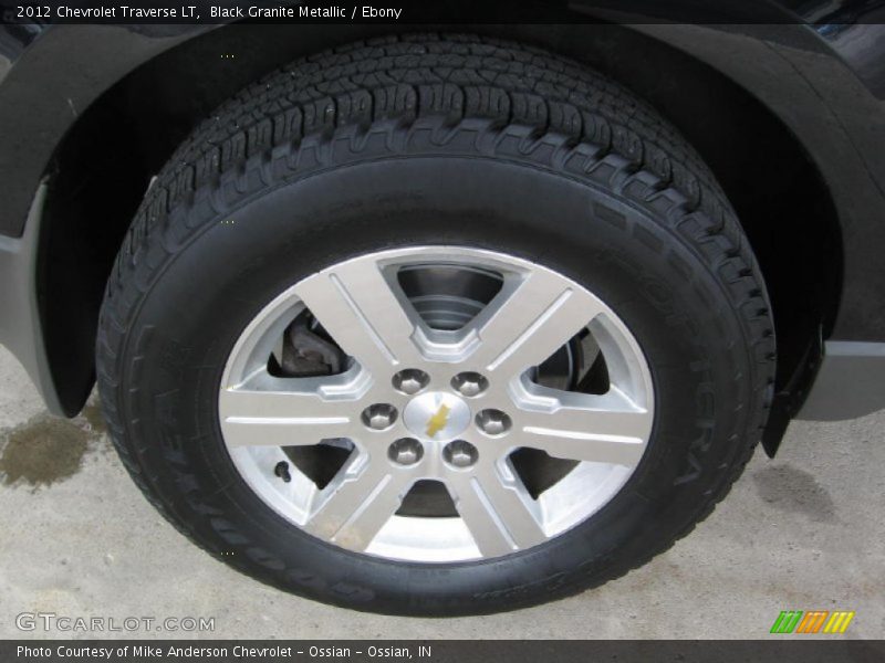 Black Granite Metallic / Ebony 2012 Chevrolet Traverse LT
