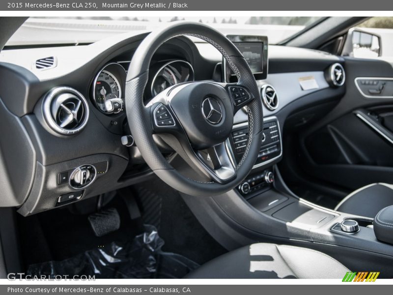 Mountain Grey Metallic / Black 2015 Mercedes-Benz CLA 250