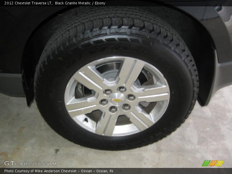 Black Granite Metallic / Ebony 2012 Chevrolet Traverse LT
