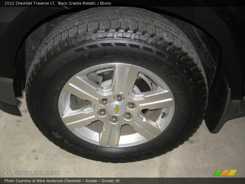 Black Granite Metallic / Ebony 2012 Chevrolet Traverse LT