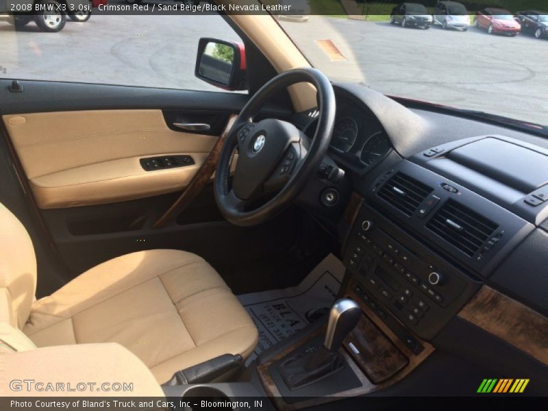 Crimson Red / Sand Beige/Black Nevada Leather 2008 BMW X3 3.0si