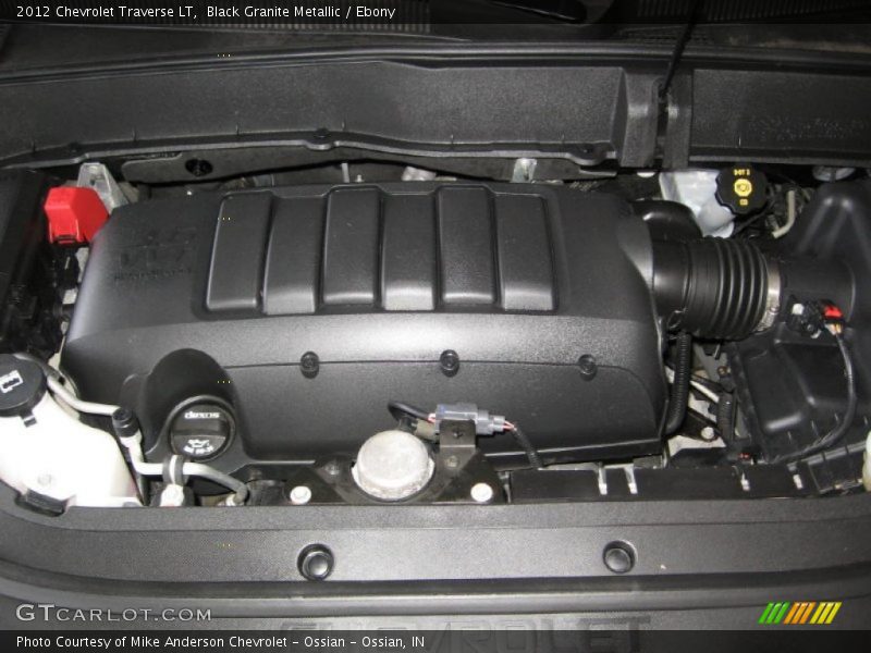 Black Granite Metallic / Ebony 2012 Chevrolet Traverse LT