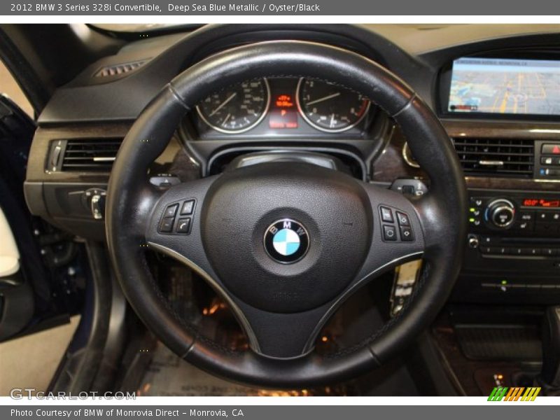 Deep Sea Blue Metallic / Oyster/Black 2012 BMW 3 Series 328i Convertible