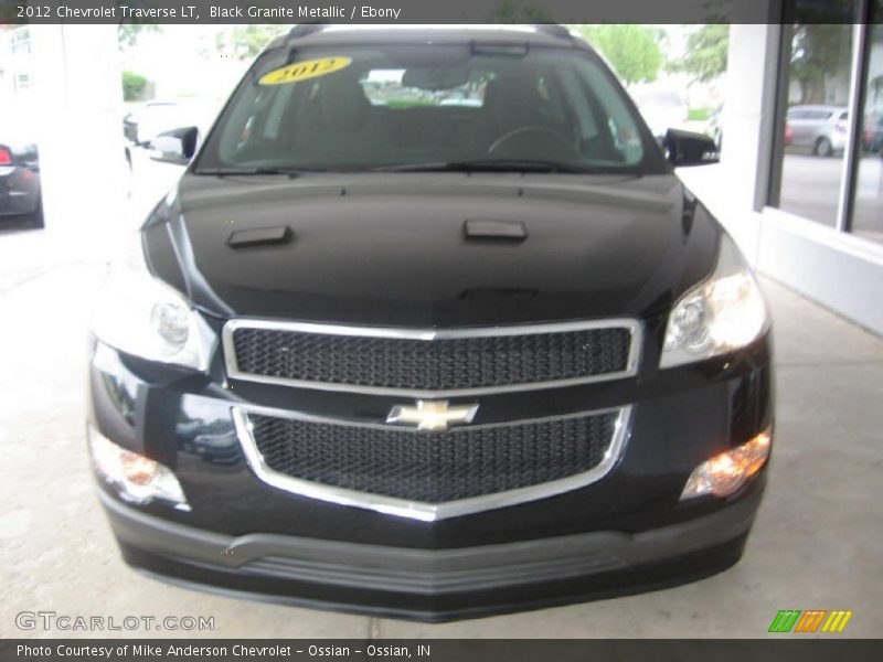 Black Granite Metallic / Ebony 2012 Chevrolet Traverse LT