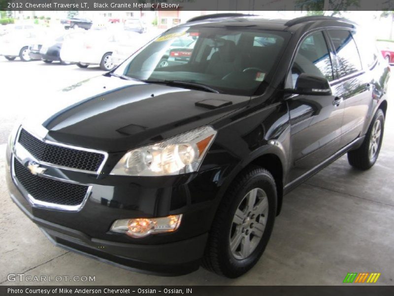 Black Granite Metallic / Ebony 2012 Chevrolet Traverse LT