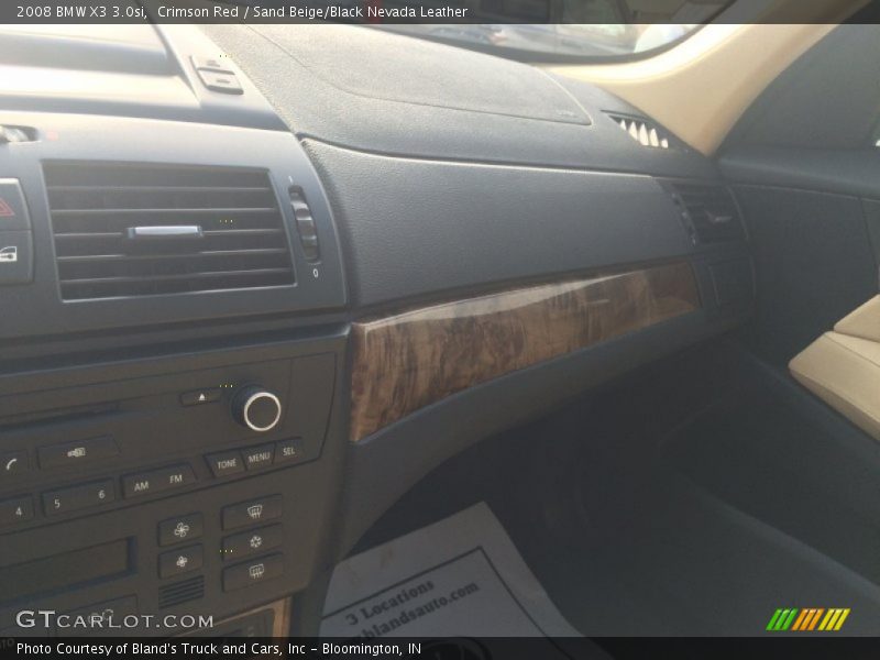 Crimson Red / Sand Beige/Black Nevada Leather 2008 BMW X3 3.0si