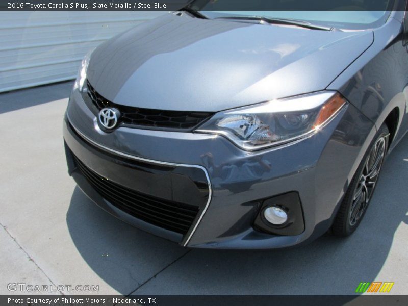 Slate Metallic / Steel Blue 2016 Toyota Corolla S Plus