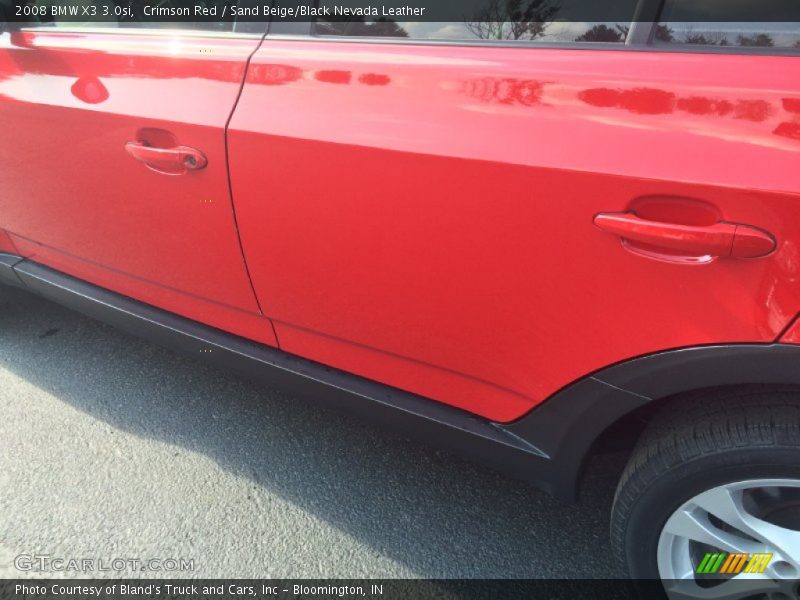 Crimson Red / Sand Beige/Black Nevada Leather 2008 BMW X3 3.0si