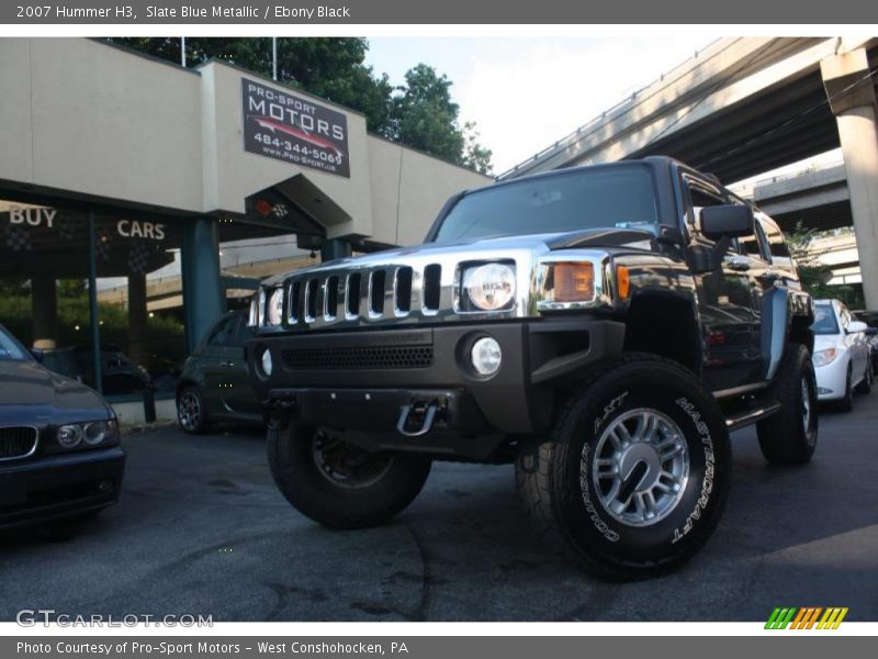 Slate Blue Metallic / Ebony Black 2007 Hummer H3