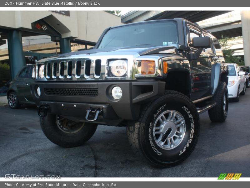 Slate Blue Metallic / Ebony Black 2007 Hummer H3