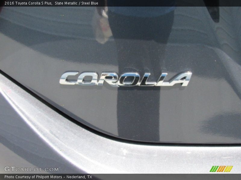 Slate Metallic / Steel Blue 2016 Toyota Corolla S Plus