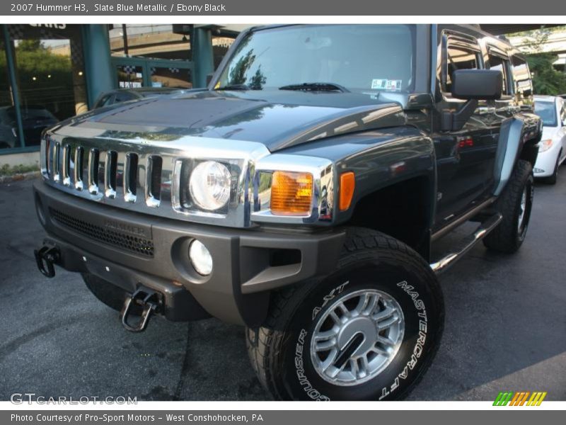 Slate Blue Metallic / Ebony Black 2007 Hummer H3
