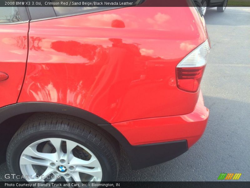 Crimson Red / Sand Beige/Black Nevada Leather 2008 BMW X3 3.0si