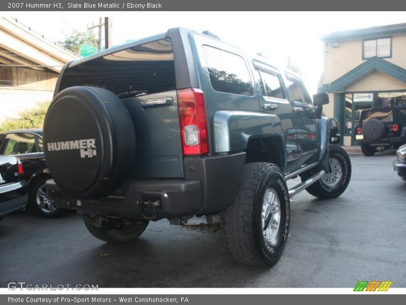 Slate Blue Metallic / Ebony Black 2007 Hummer H3