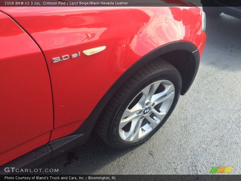 Crimson Red / Sand Beige/Black Nevada Leather 2008 BMW X3 3.0si