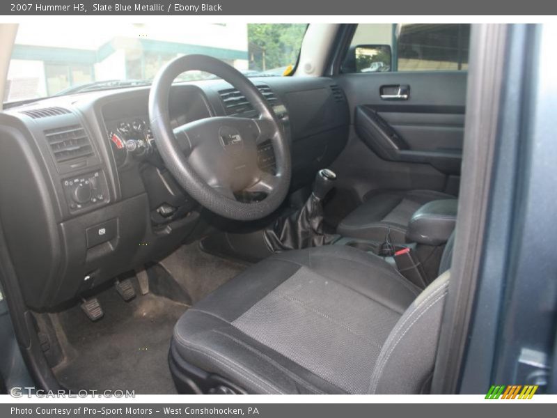 Slate Blue Metallic / Ebony Black 2007 Hummer H3