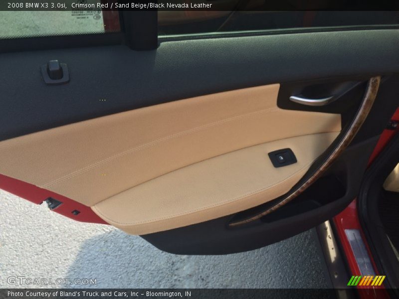 Crimson Red / Sand Beige/Black Nevada Leather 2008 BMW X3 3.0si