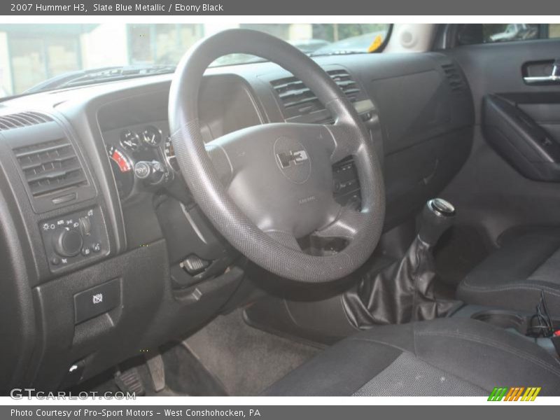 Slate Blue Metallic / Ebony Black 2007 Hummer H3
