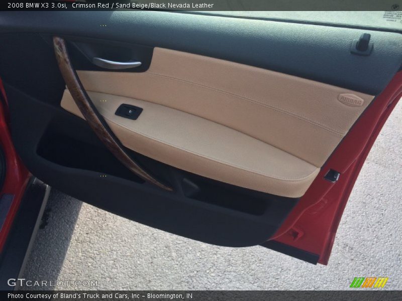 Crimson Red / Sand Beige/Black Nevada Leather 2008 BMW X3 3.0si