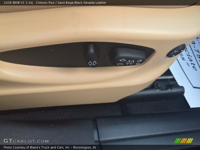 Crimson Red / Sand Beige/Black Nevada Leather 2008 BMW X3 3.0si