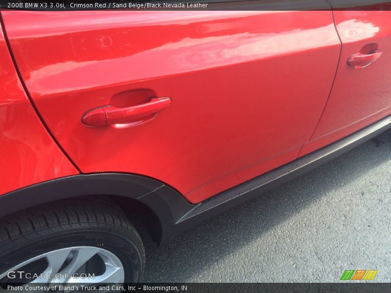 Crimson Red / Sand Beige/Black Nevada Leather 2008 BMW X3 3.0si