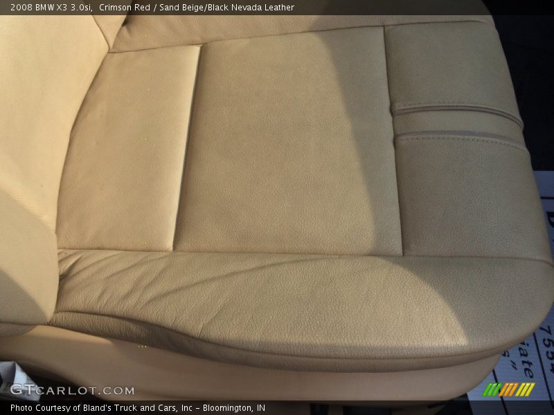 Crimson Red / Sand Beige/Black Nevada Leather 2008 BMW X3 3.0si