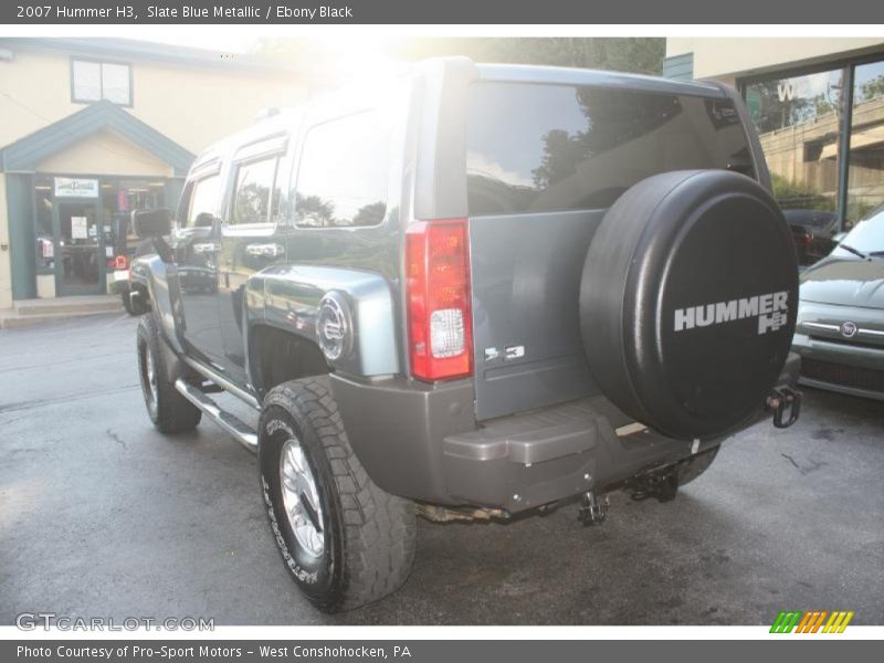 Slate Blue Metallic / Ebony Black 2007 Hummer H3