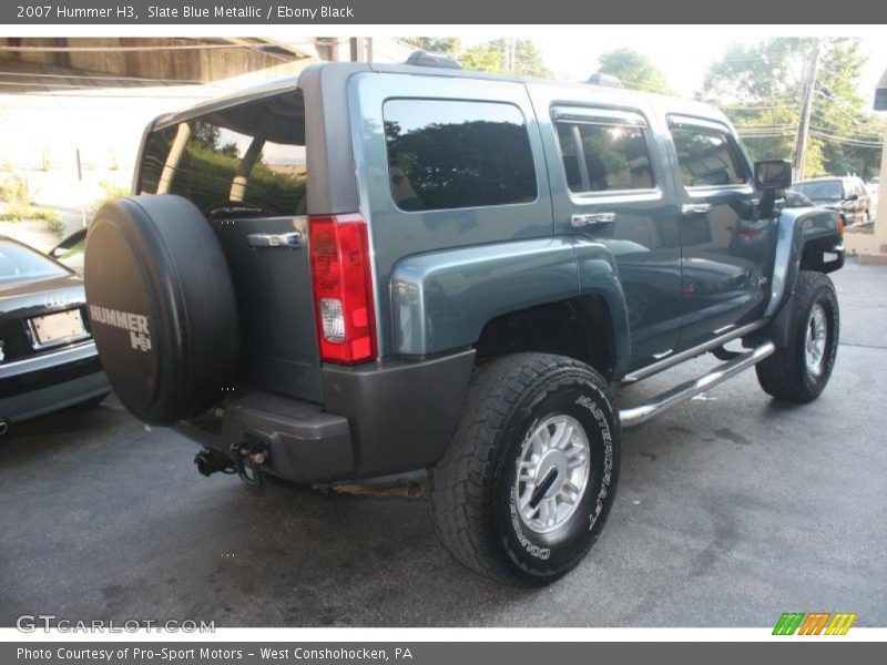 Slate Blue Metallic / Ebony Black 2007 Hummer H3