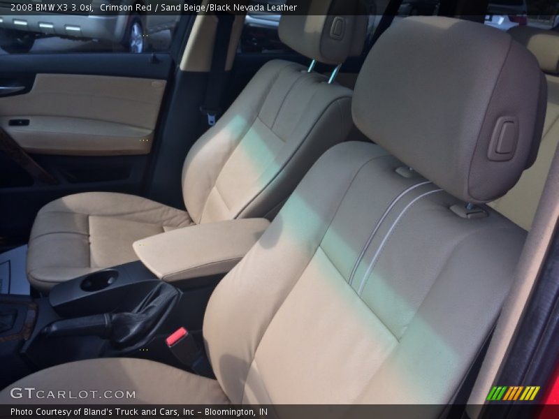 Crimson Red / Sand Beige/Black Nevada Leather 2008 BMW X3 3.0si