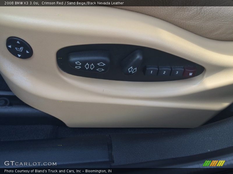 Crimson Red / Sand Beige/Black Nevada Leather 2008 BMW X3 3.0si