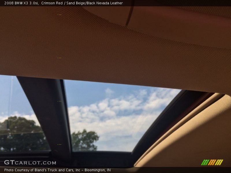 Crimson Red / Sand Beige/Black Nevada Leather 2008 BMW X3 3.0si