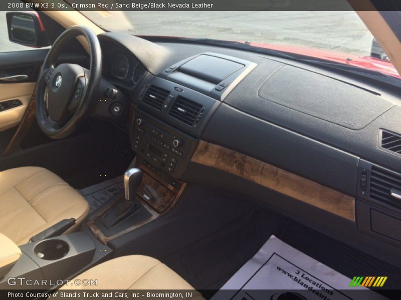 Crimson Red / Sand Beige/Black Nevada Leather 2008 BMW X3 3.0si