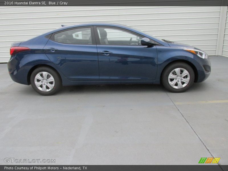 Blue / Gray 2016 Hyundai Elantra SE