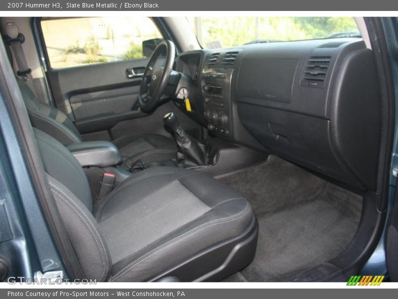 Slate Blue Metallic / Ebony Black 2007 Hummer H3