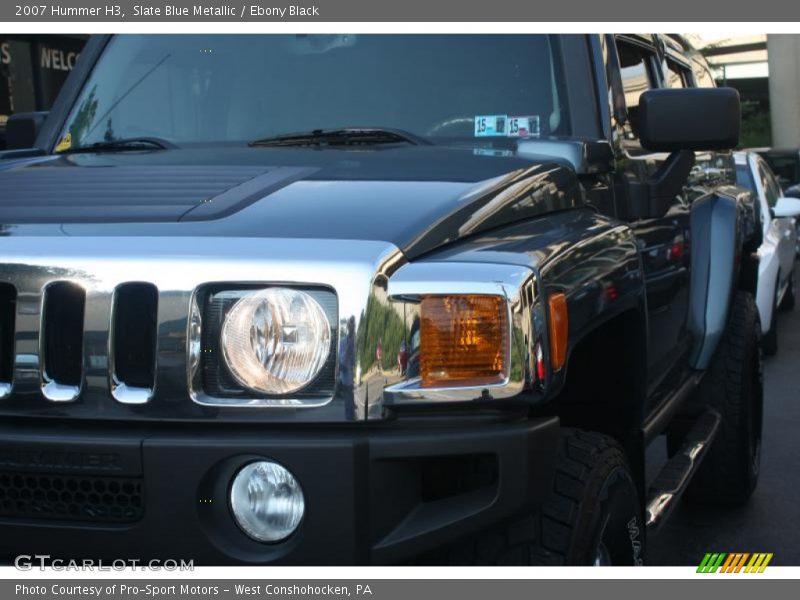 Slate Blue Metallic / Ebony Black 2007 Hummer H3