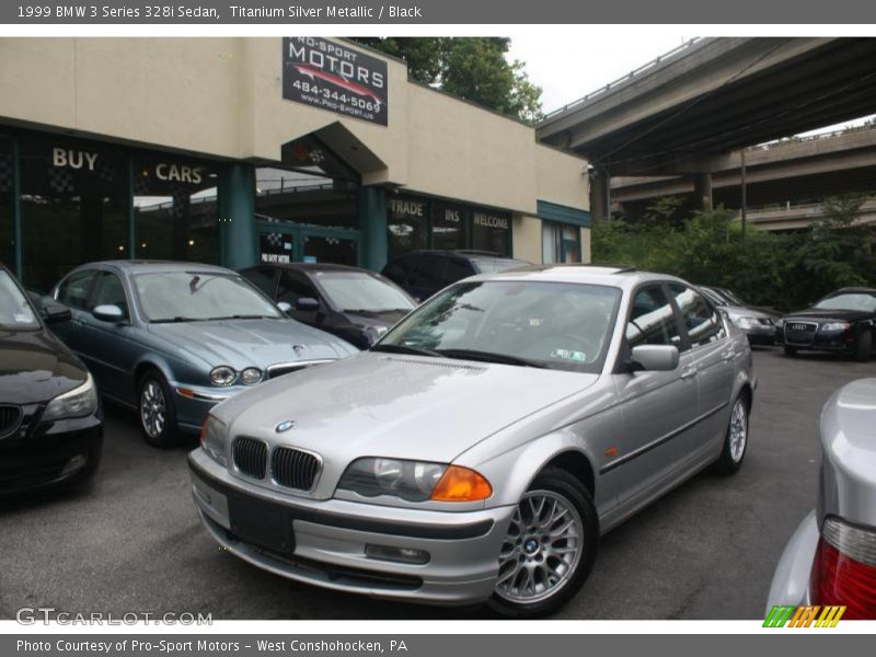 Titanium Silver Metallic / Black 1999 BMW 3 Series 328i Sedan