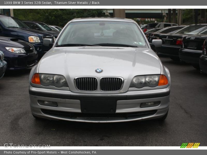 Titanium Silver Metallic / Black 1999 BMW 3 Series 328i Sedan