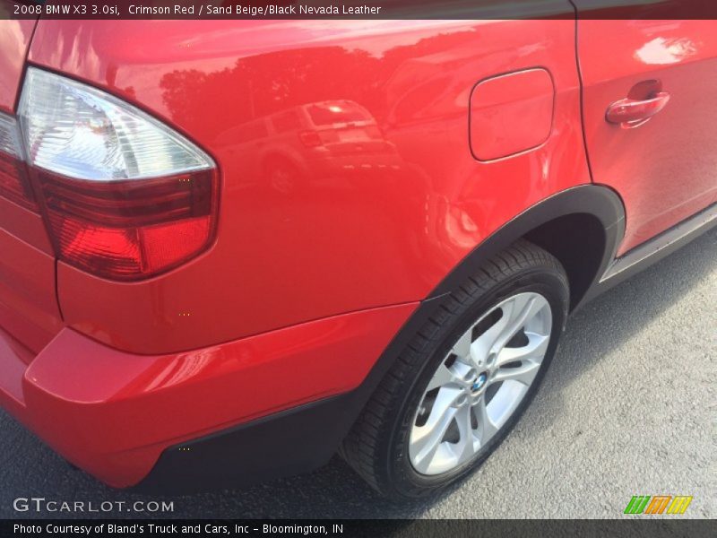 Crimson Red / Sand Beige/Black Nevada Leather 2008 BMW X3 3.0si
