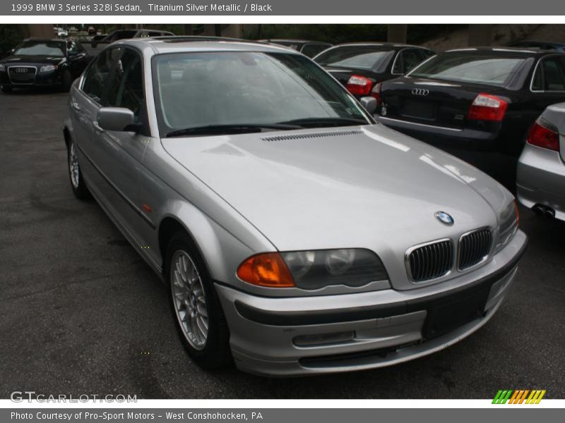 Titanium Silver Metallic / Black 1999 BMW 3 Series 328i Sedan